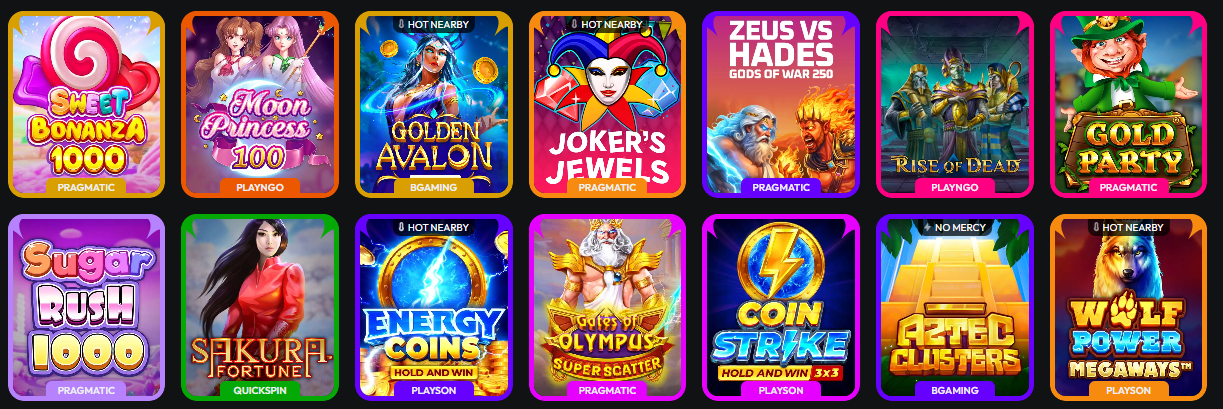 Hispin Slots — 1 900+ Spielautomaten von Top-Anbietern